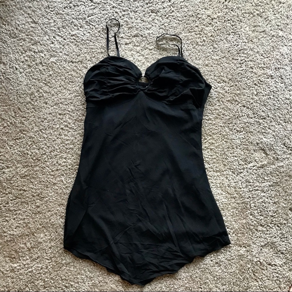 Black Spaghetti Strap Tank Top